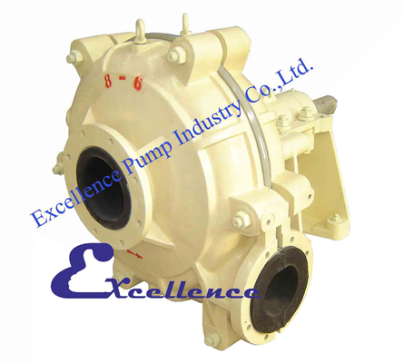 High concentration horizontal, centrifugal rubber lined pumpswith rubber impellers