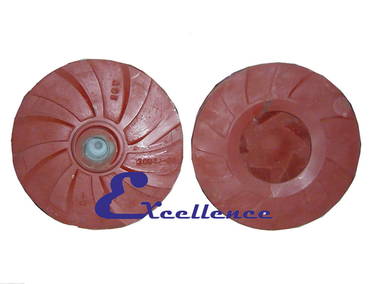 Abrasion and corrosion resistant slurry pump impeller
